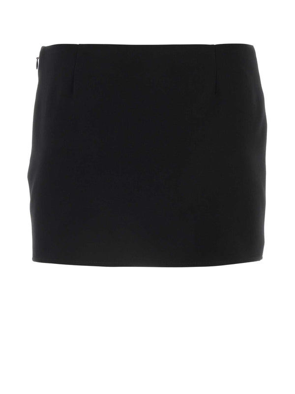 4g Logo Wool Skirt