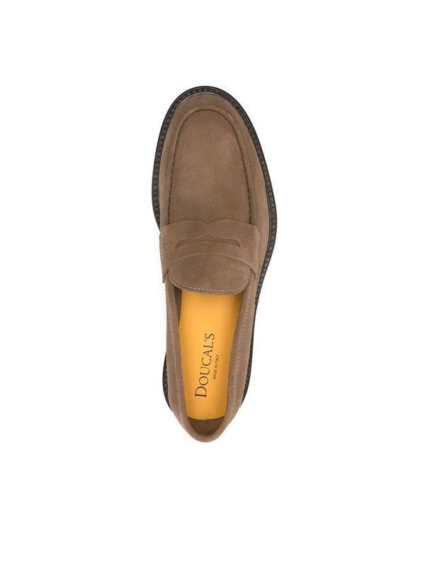 Stitch Detail Suede Penny
  Loafers