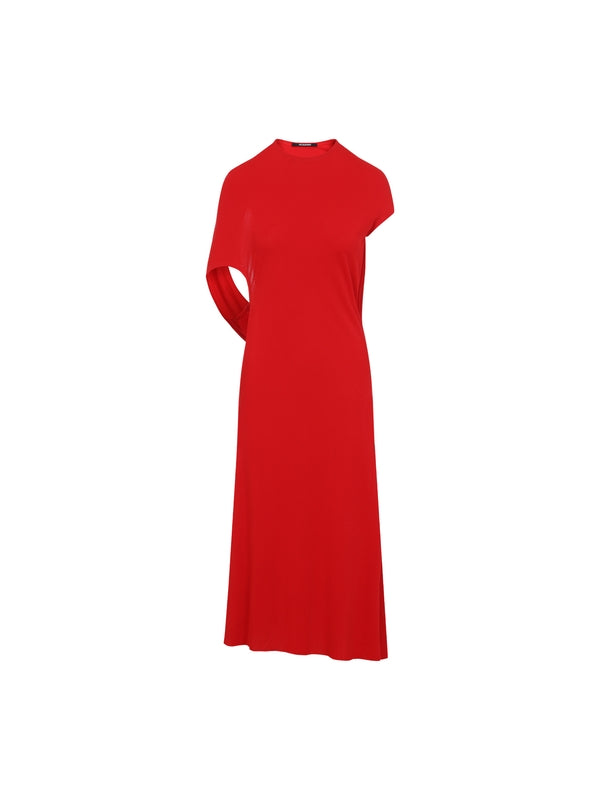 Salerno Backless Asymmetric Midi Dress