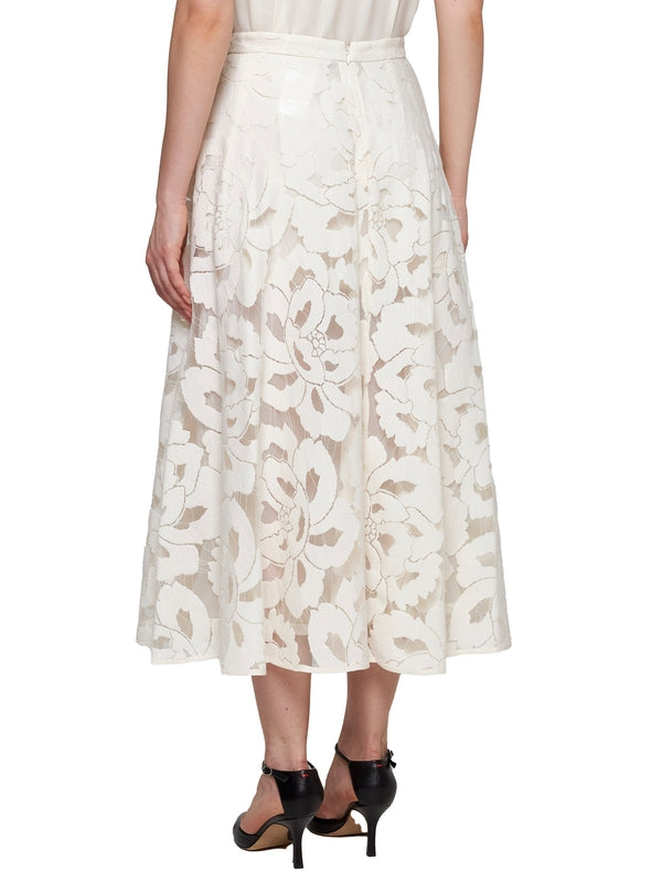 Zitto Lace Flare Long Skirt