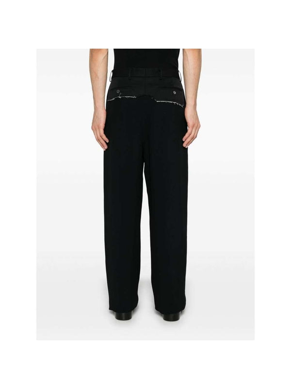 Virgin Wool Straight Pants