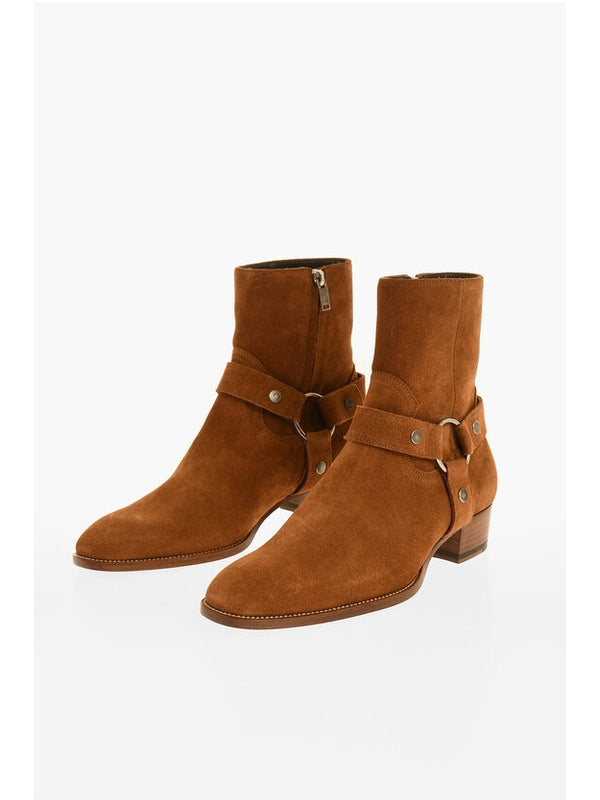 Saint Laurent Brown Ankle Boots