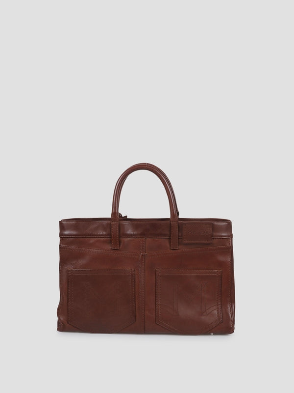 Medea Brown Tote Bags