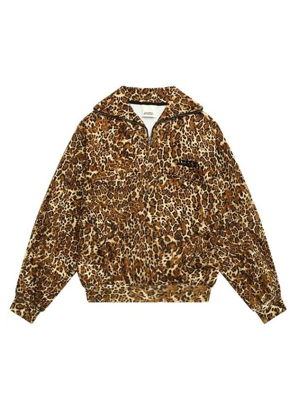 Wilda Leopard Printing
  Sweatshirt