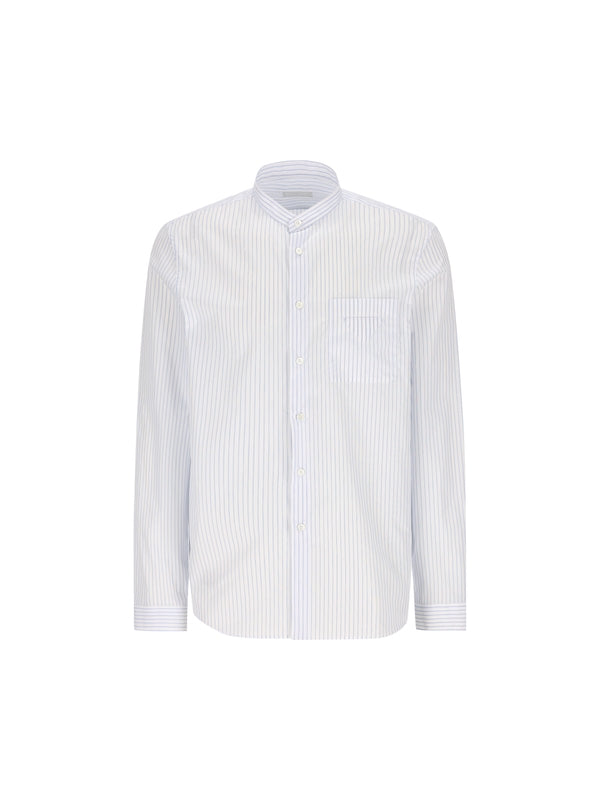Triangle Patch Pocket Stripe Shirt