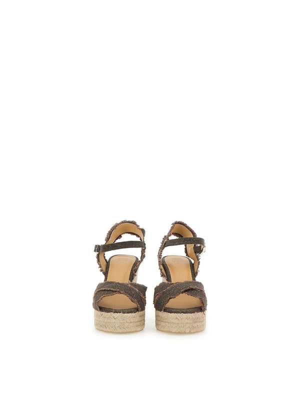Castañer Brown Wedge Sandals
