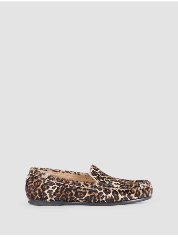 Leopard Print Leather Loafer