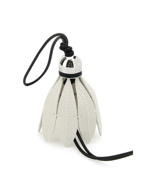 Shuttlecock Charm Leather Bag Charm