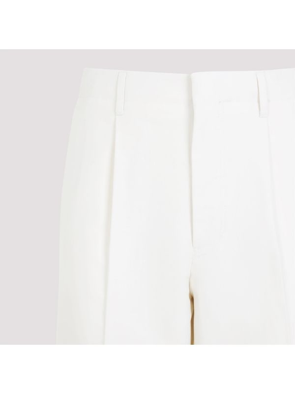 Cotton Cashmere Tailored Pants