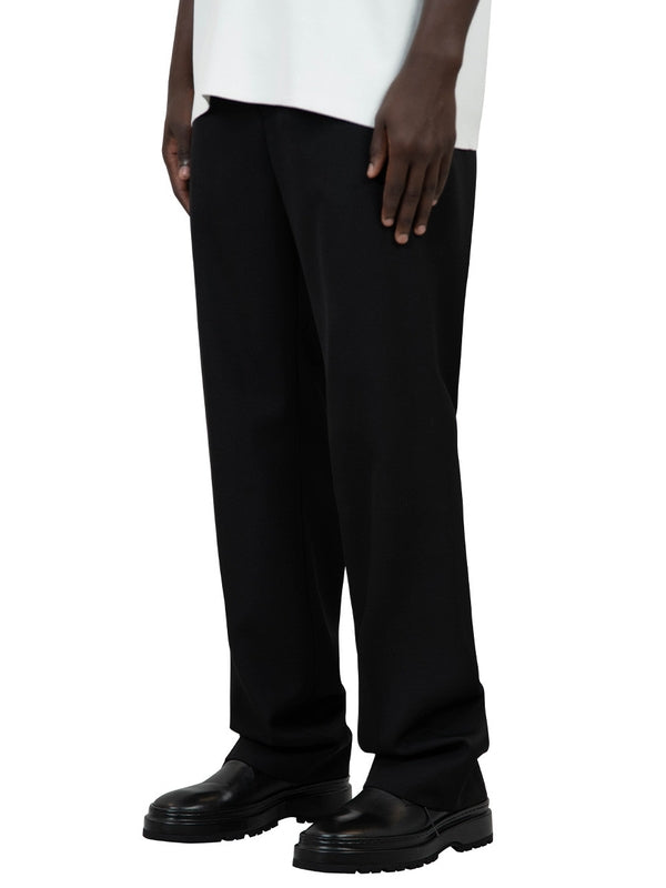 Black Wool Tailored Pants