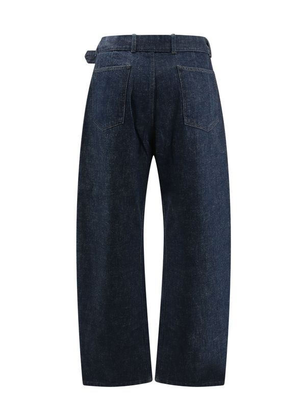 Belt Twist Denim Pants