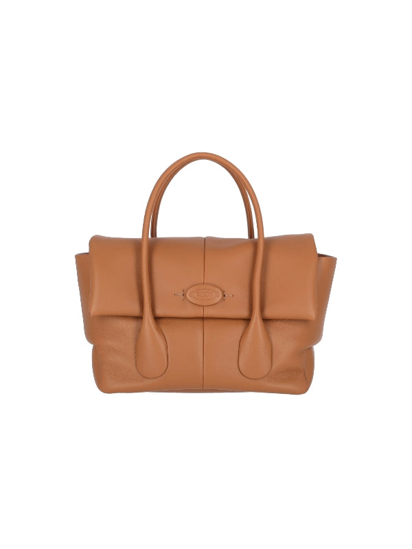 TOD'S - Di Logo Leather Small Tote Bag - Jente