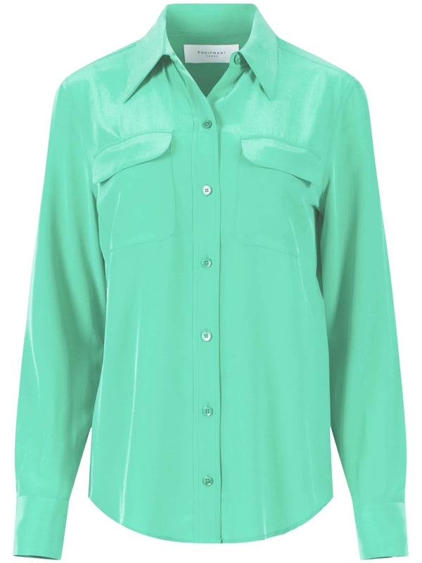 Camicia Flap Pocket Silk Shirt