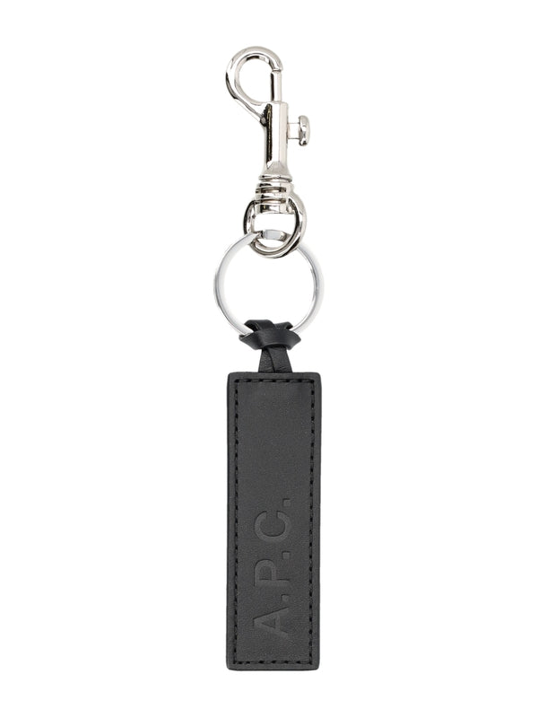 Logo Leather Key Ring