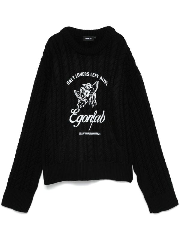 Graphic Printing Knit