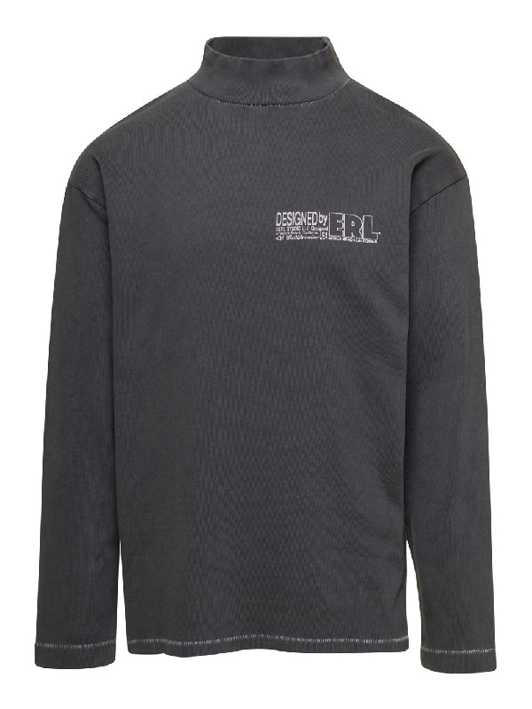 Logo Printing Mockneck Long Sleeve