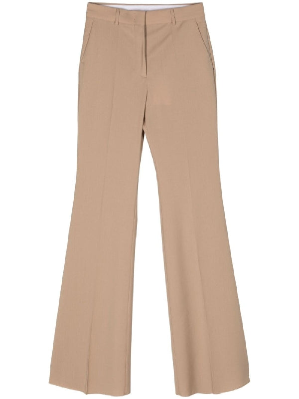 Wide Fit Wool Tailored Pants