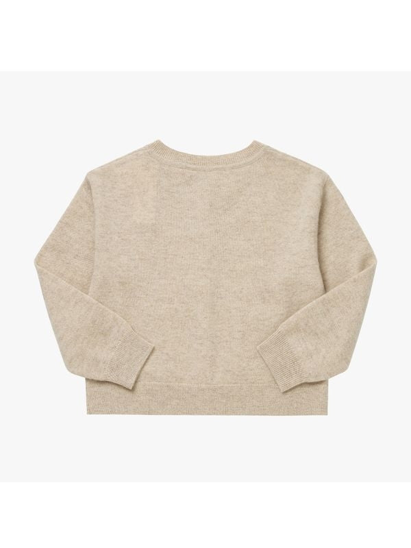 BONPOINT - Crew Neck Wool Cardigan - Jente