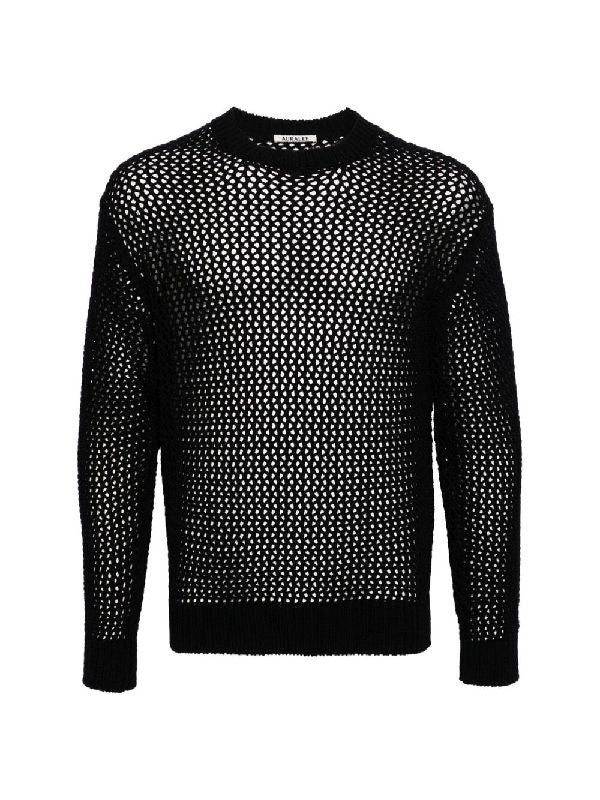 セミシアークルーネックオープン
ニット