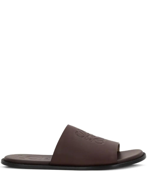 Loewe Burgundy Slides