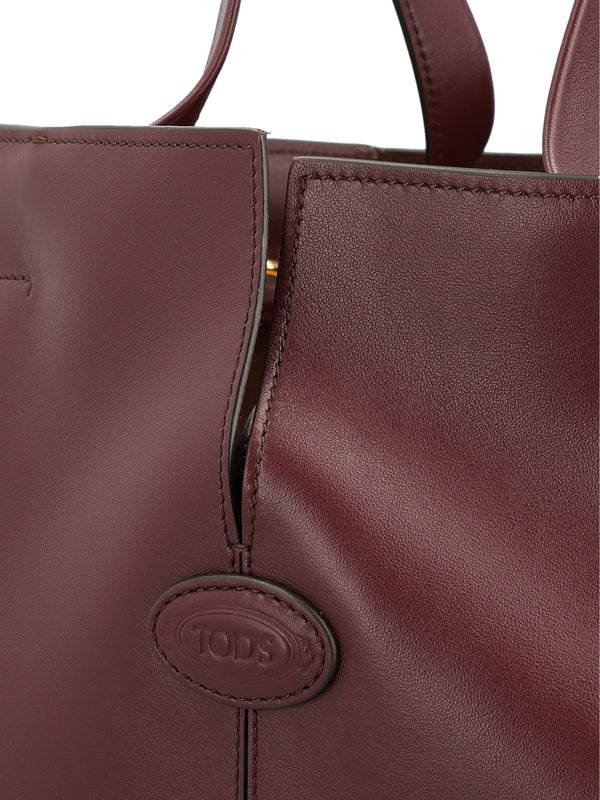 Tod'S Burgundy Tote Bags