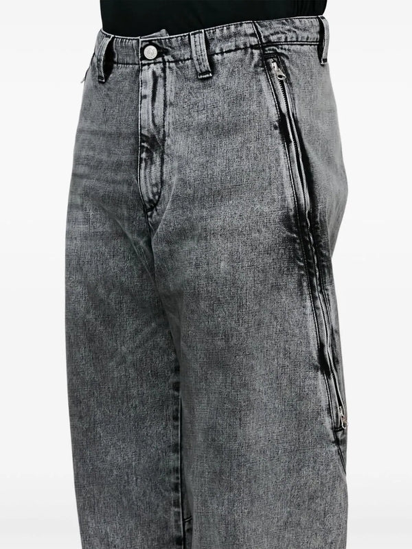 Zipper Detail Denim Pants