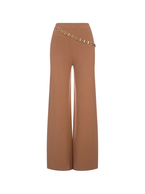 Wool Cashmere Chain Pants