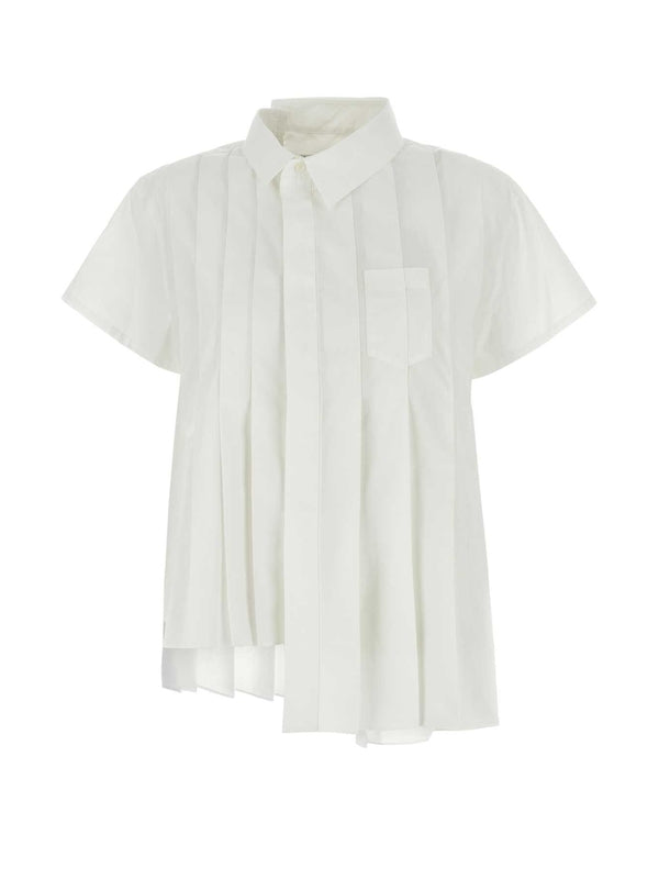 Asymmetric Pleated Shirt