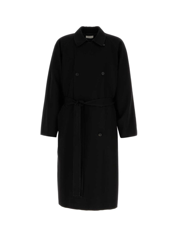 Belted Wool Long Coat