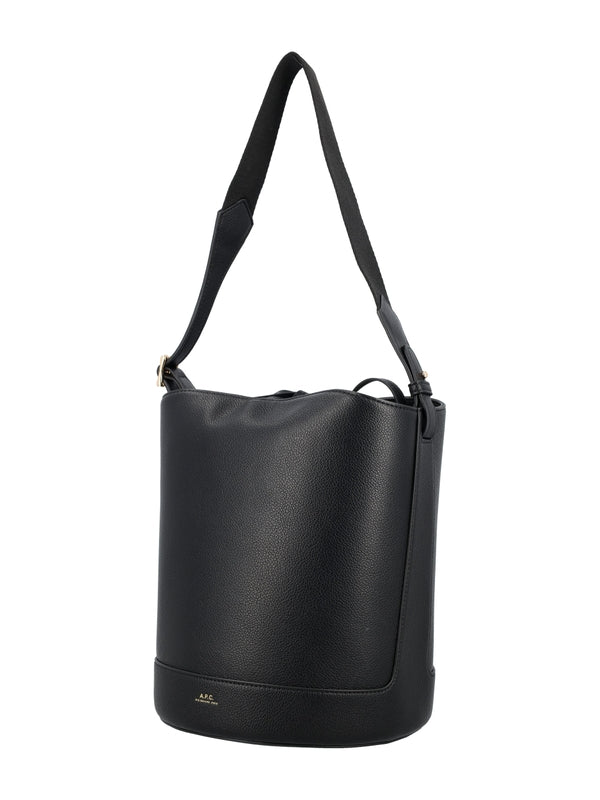 Ana Logo Leather Bucket Bag