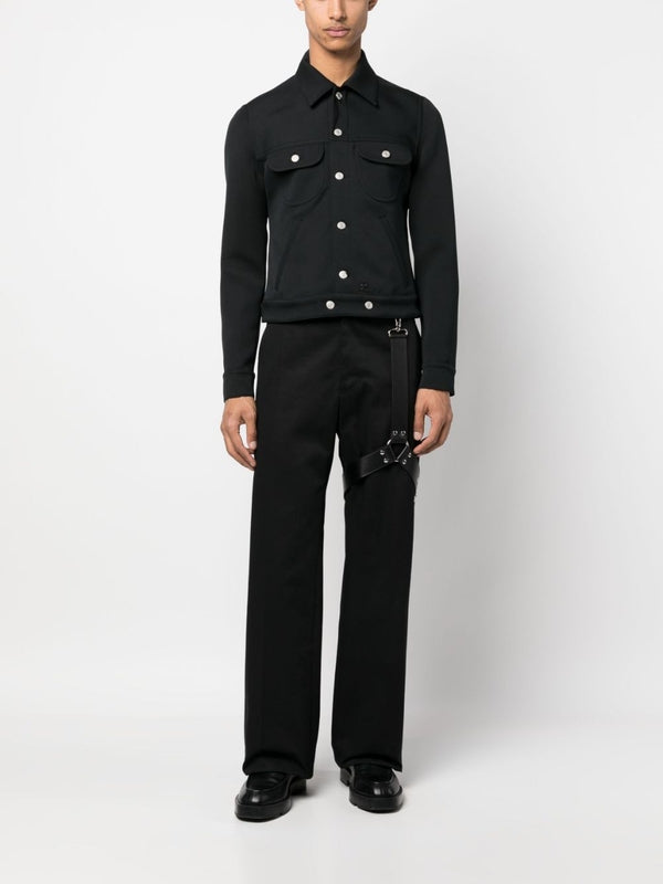 Logo Detail Trucker Jacket