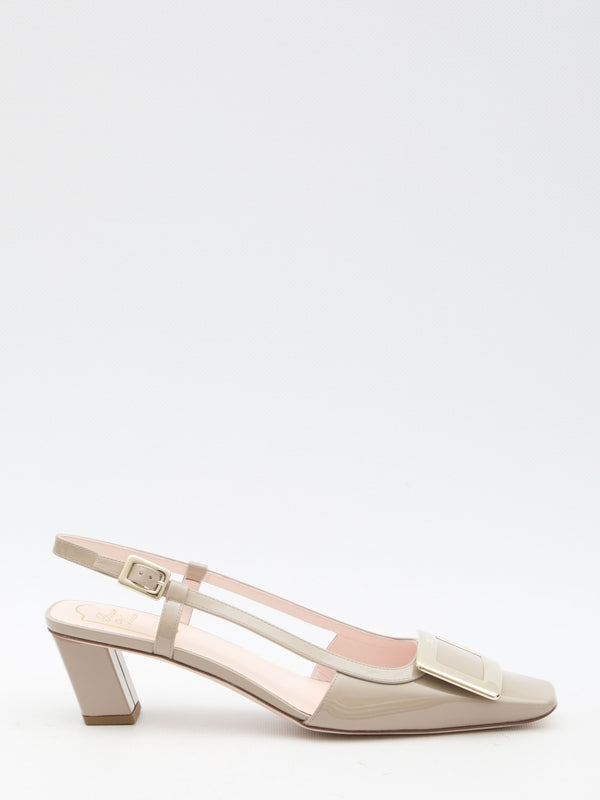 Bell Vivier Leather Slingback Heels