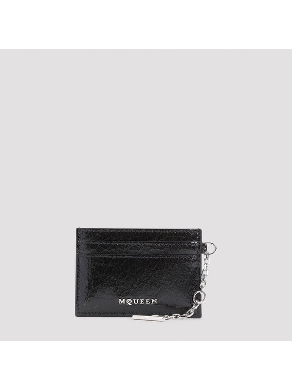 Alexander Mcqueen Black Card Wallet
