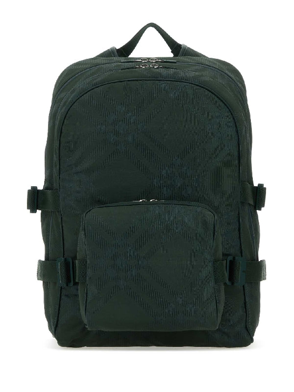 Jacquard Check Backpack