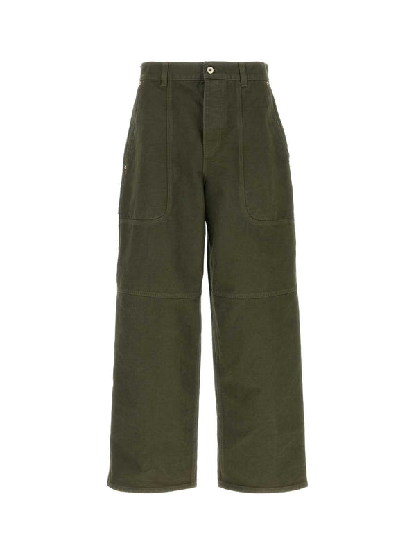 Back Logo Patch Cotton Cargo Pants