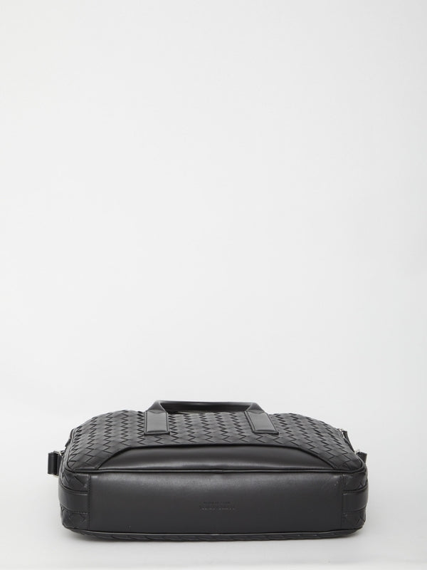 Bottega Veneta Getaway Black Brief Case