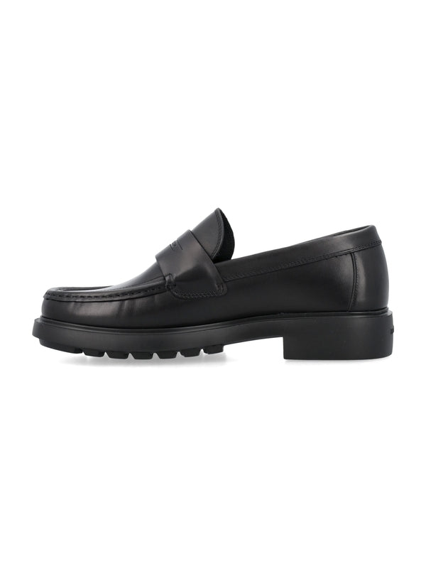 Black Leather Loafers