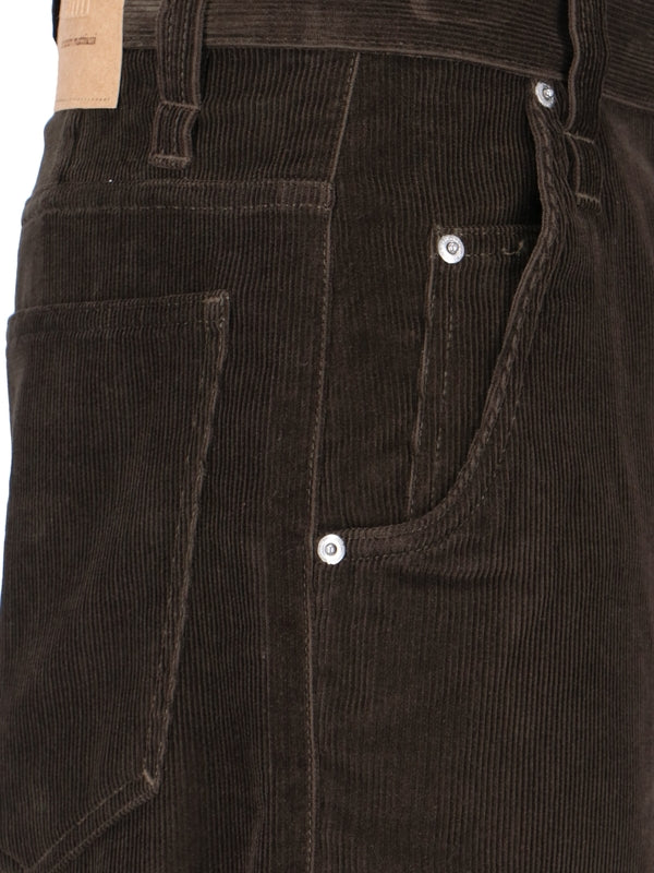 Back Logo Patch Corduroy Pants