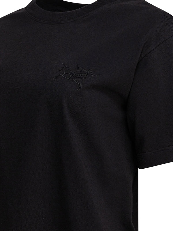 Logo Embroidery Cotton Short-sleeve T-shirt