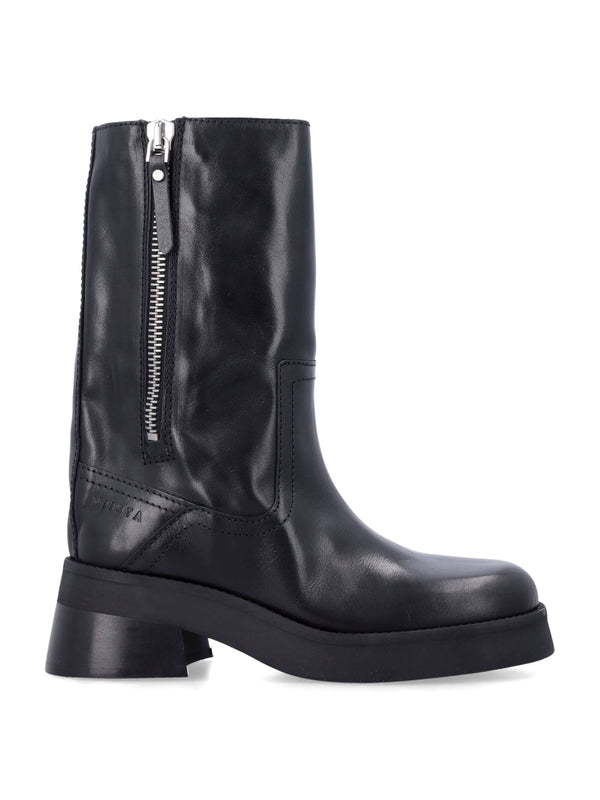 Mista Black Ankle Boots