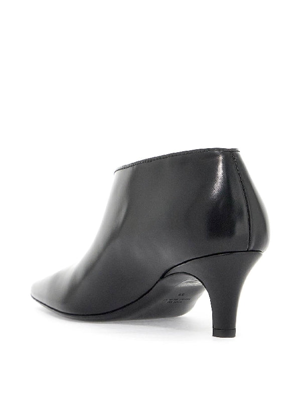 Square Toe Leather Boot Heels - Jente