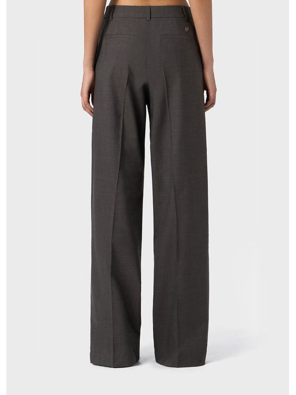 Wide Pleated
  Wool Pants