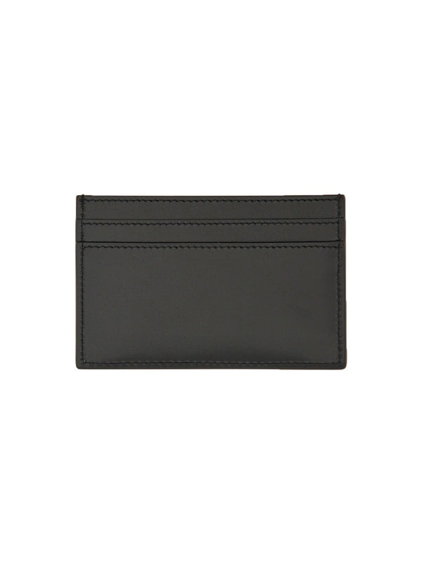 Cassandra Logo Leather Card Wallet