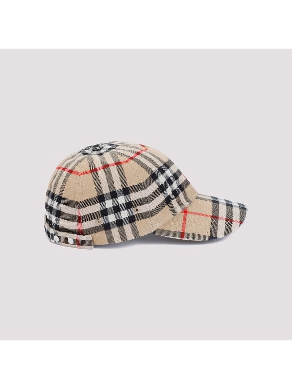 Vintage Check Cotton Cap