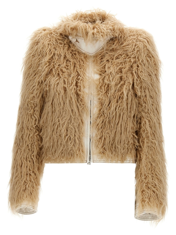 High Neck Shearling Jacket