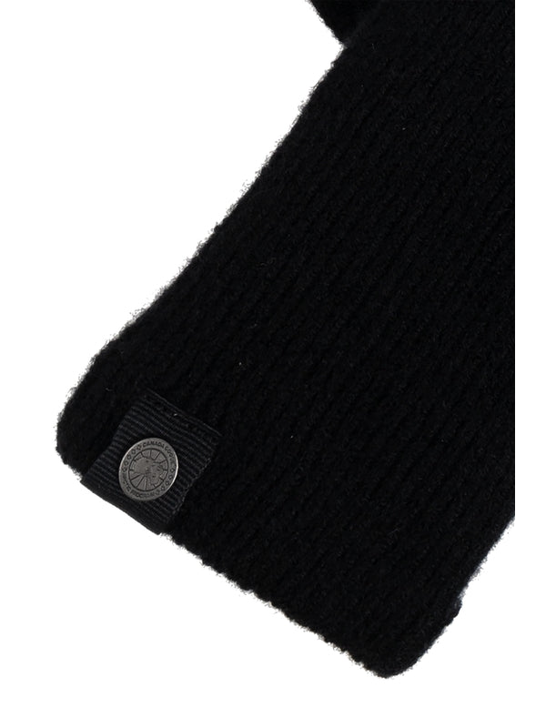 Logo Patch Cashmere Gloves