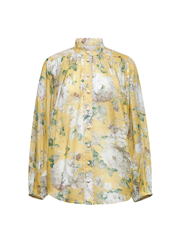 Acacia Flower Printed Blouse