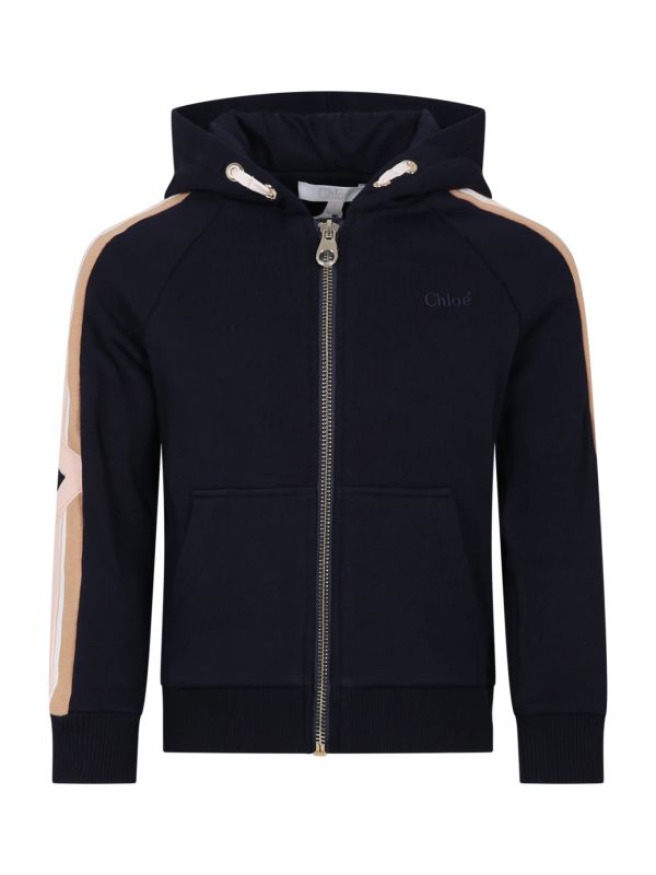 Logo Cotton Hooded Zip Up