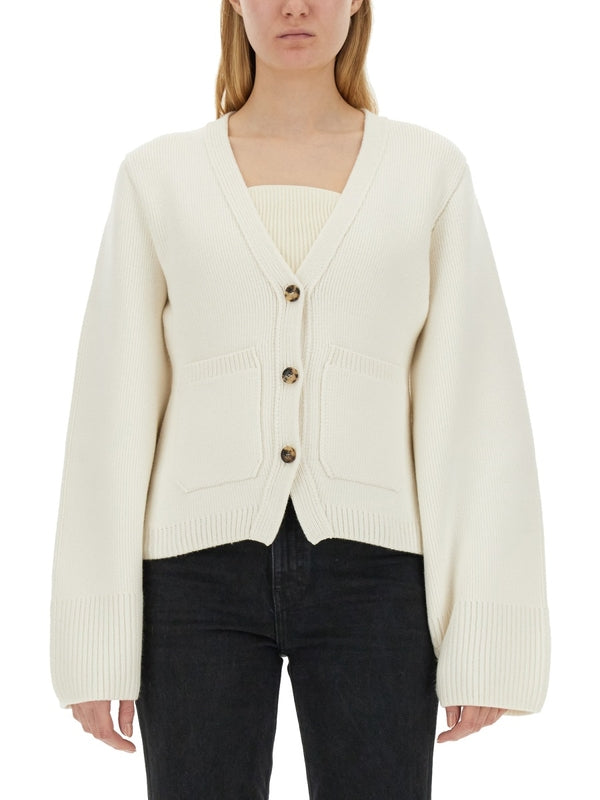 Khaite Ivory Cardigans
