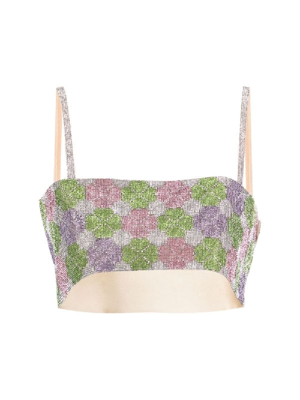 Rhinestone Embellished
  Sleeveless Top